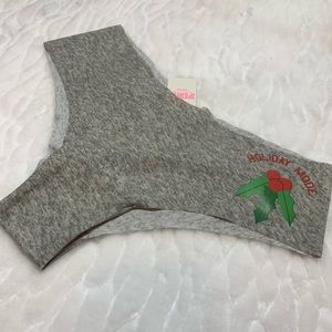 VS PINK Small Holiday Cheeksters Panties
